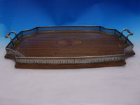 San Lorenzo by Tiffany and Co Sterling Silver Wood Gallery Tray #17288 (#3881)