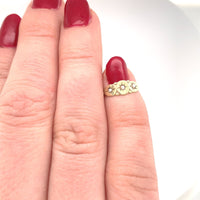 10k Yellow Gold Seed Pearl Child's Baby Infant Ring Size 0 Jewelry (#J6144)