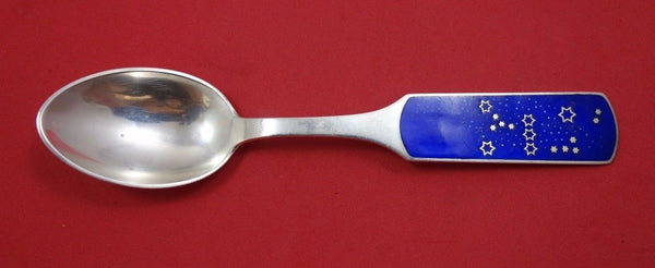 Christmas Theme by Michelsen Sterling Silver Teaspoon 1964 July Enameled 6 1/2"