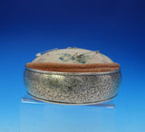 Gorham Sterling SIlver Pin Cushion Round Large BC Floral Motif #B276 (#3569)