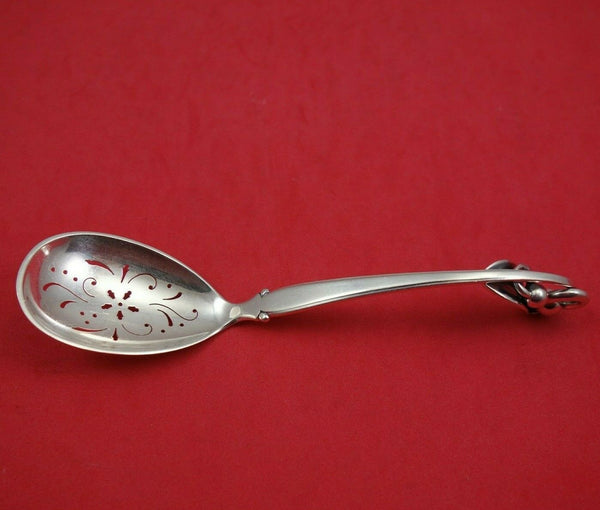Blossom by W and S Sorensen Sterling Silver Sugar Sifter Ladle Pierced 6 1/4"