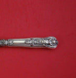 Kings by Odiot English Sterling Silver Dinner Knife Blunt with Crest 10 1/2"