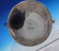 Mexican .900-.1000 Silver Tea Pot Individual Size 4" Tall x 4 3/4" (#3846)