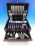 Ripple by Hans Hansen Danish Sterling Silver Flatware Set Service 66 pcs Dinner