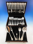 Empire France Frosted Finish Sterling Silver Flatware Set Service 66 Pcs Dinner