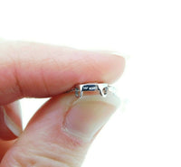 14k White Gold Genuine Natural Diamond Swirl Pendant .15cts (#J725)