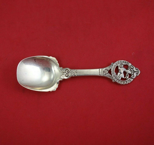 Norwegian Sterling Silver Nut Spoon Shovel Bowl with Griffin 5" Serving