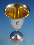 Moezik Sterling Silver Goblet Gold Washed Interior 6 7/8" Tall #291 (#1543)