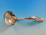 Raphael by Alvin Sterling Silver Sauce Ladle 6 3/4" Figural Woman Floral Server