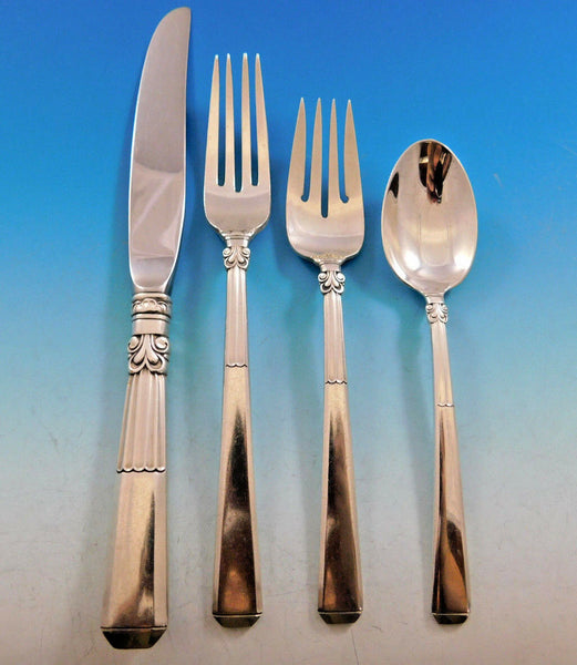 Epic by Gorham Sterling Silver Flatware Set for 8 Service 41 pieces Art Deco
