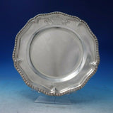 Gadroon by Unknown English/Irish Sterling Silver Charger Plate w/ Crest (#5717)