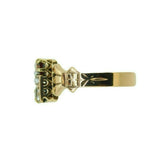 14k Yellow Gold Victorian Garnet and Seed Pearl Ring (#J4633)