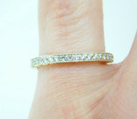 14k Yellow Gold Genuine Natural Diamond Anniversary Band Fancy (#J4490)