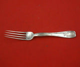 Lap Over Edge Plain by Tiffany and Co Sterling Silver Regular Fork Engraved Hawk
