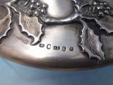 John Parkes English Sterling Silver Cruet Stand Birmingham 1836 Holly (#6494)