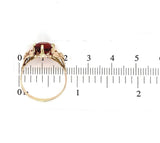 14k Yellow Gold 3.71ct Vibrant Spessartine Genuine Natural Garnet Ring (#J6146)