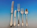 Queen Elizabeth by Dominick and Haff Sterling Silver Flatware Set Service 32 Pcs