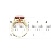 14k Yellow Gold .96ct Genuine Natural Madeira Citrine Filigree Ring (#J5753)