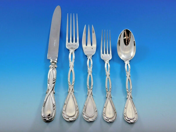 Royal by Puiforcat France Sterling Silver Flatware Set for 4 Service 20 Pieces