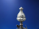 John Parkes English Sterling Silver Cruet Stand Birmingham 1836 Holly (#6494)