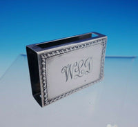 Currier and Roby Sterling Silver Matchbox Cover with "WLD" Monogram #90 (#3225)