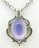 Georg Jensen Sterling 2019 Lilac Genuine Natural Quartz Pendant Jewelry (#J4348)