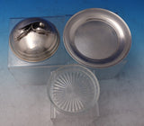 Peapod by Carl Poul Petersen Sterling Silver Butter Dish Round Glass Liner #7299