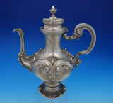 Portuguese .833 Silver Tea Set 5-Piece with Shell Motif (#4567)