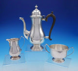 George II by Frank Whiting Sterling Silver and Wood Demitasse Set 3pc (#3323)