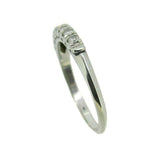 Vintage Platinum Genuine Natural Diamond Ring Band (#J4686)