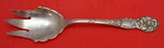 Wild Rose By Watson Sterling Silver Salad Serving Fork 3-tine Scalloped Shoulder