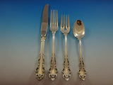 Dresden Scroll by Lunt Sterling Silver Flatware Set For 8 Service 34 Pieces