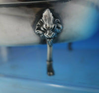 Bust by Gorham Silverplate Centerpiece Oval Bright-Cut Lion Feet #0250 (#5358)