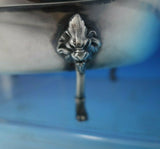 Bust by Gorham Silverplate Centerpiece Oval Bright-Cut Lion Feet #0250 (#5358)