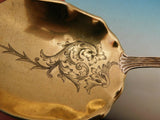 Medici Old By Gorham Sterling Silver Berry Spoon Goldwashed Brite-Cut 8 1/2"