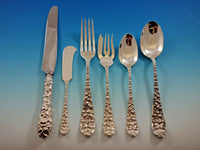 Baltimore Rose by Schofield Sterling Silver Flatware Set 12 Service 75 pieces