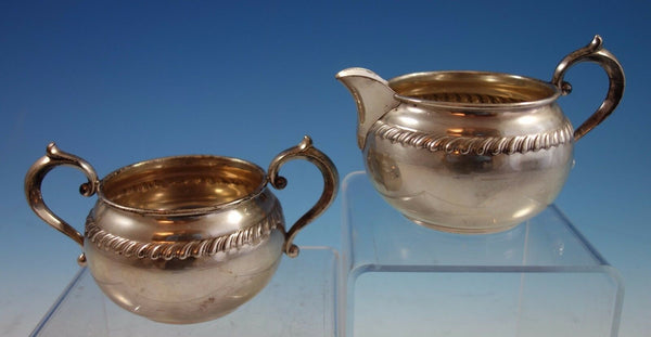 English Gadroon by Gorham Sterling Silver Sugar and Creamer Set 2pc (#2032)