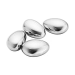 Georg Jensen Denmark SKY Stainless Icecubes Ice Cubes 4 piece Set - New