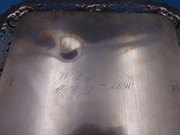 Rococo by Dominick and Haff Sterling Silver Salver Tray #138 c.1890 9" (#6676)