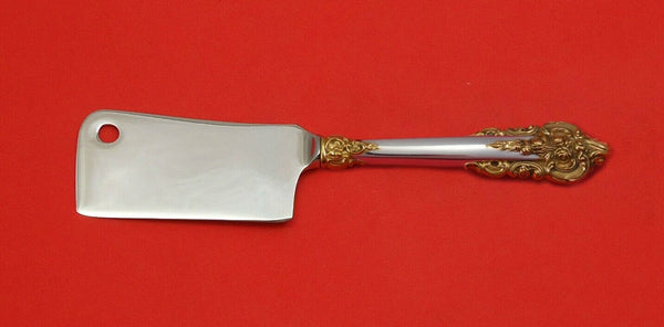 Grande Baroque Gold Accents by Wallace Sterling Silver Cheese Cleaver Custom