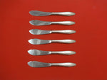 Dawn Star by Wallace Sterling Silver Trout Knife Set 6pc. HHWS  Custom 7 1/2"