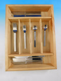 Trenton by Wallace Stainless Steel Flatware Set Service 24 pcs Estate Modern