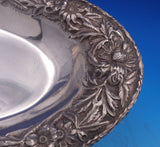 Repousse by Kirk Sterling Silver Bread Tray Hand Chased #266 13.66 ozt. (#7050)