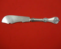 Strawberry by Durgin Sterling Silver Master Butter Flat Handle Bright-Cut 6 7/8"