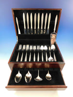 Spanish Lace by Wallace Sterling Silver Flatware Service for 8 Set 46 Pieces