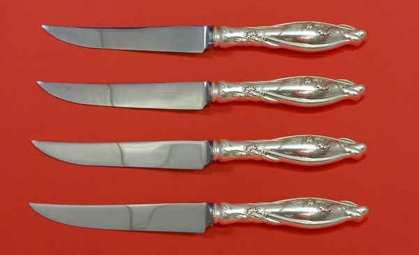 Mille Fleurs by International Sterling Silver Steak Knife Set 4pc HHWS  Custom