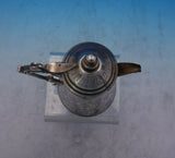 Eyptian .900 Silver Coffee Pot Individual Hand Chased Design 5 3/4" Tall (#3951)