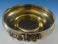Mixed Metals by Whiting Sterling Silver Aesthetic Bowl Copper Flowers #916 #1096