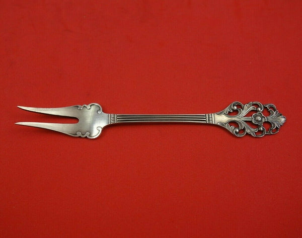 Viking Rose by Th. Marthinsen Norwegian .830 Silver Lemon Fork 4 1/4" Serving