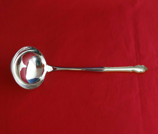 Breton Rose by International Sterling Silver Soup Ladle HHWS Custom Made 10 1/2"
